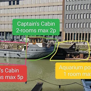 Bateau-hôtel De Coaster & Aquarium Ponton, Rotterdam